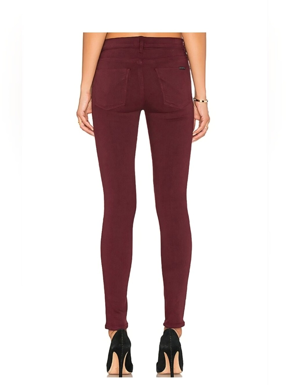 Hudson Nico 29x27 Midrise Super Skinny Cabernet Hudson Jeans Very Soft Like New